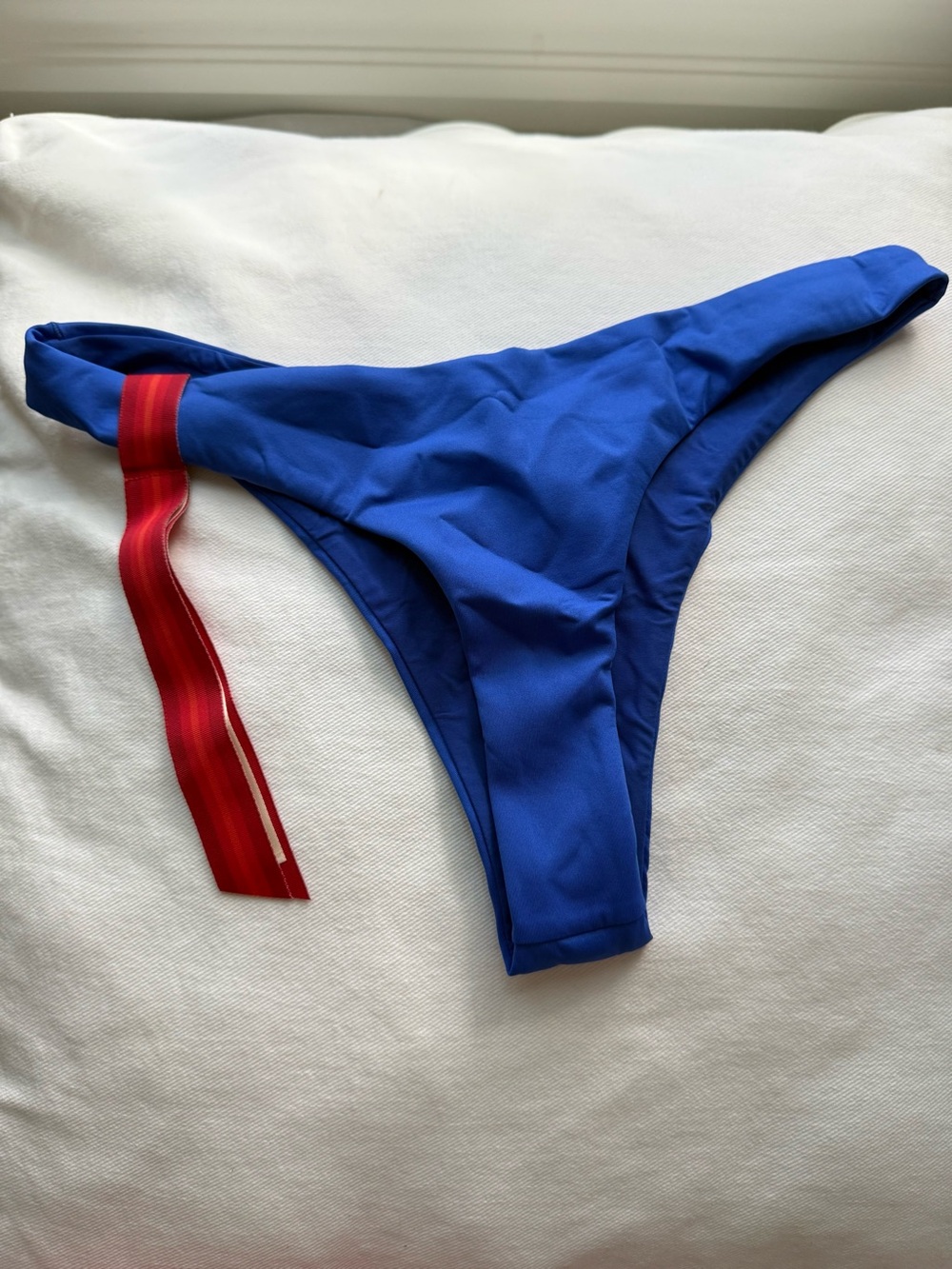 Left On Friday Blue Women's Backside Thong Bikini Bottom - Picture 2 of 3